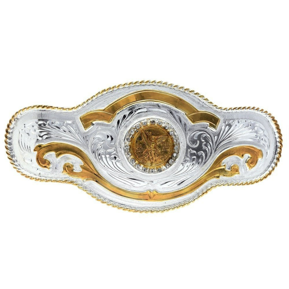 Hebilla Charra con Centenario de Alpaca Fina IMP-22127 - Impormexico