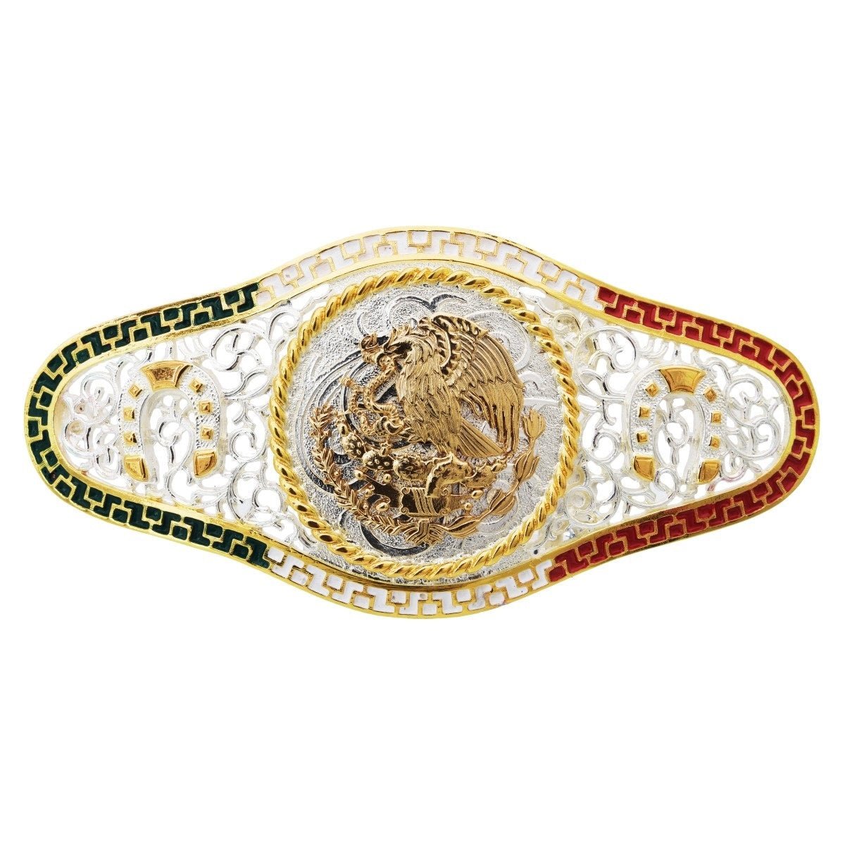 Hebilla Charra de Aguila Tricolor WD1342 - White Diamonds