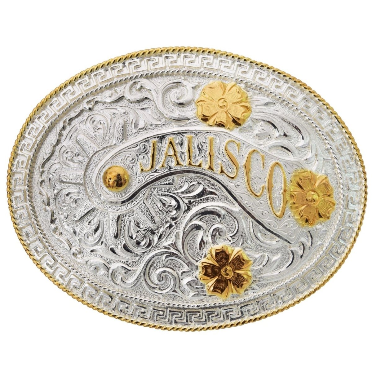 Hebilla Vaquera para Cinto con Leyenda de Jalisco WD-1277 - White Diamonds Boots