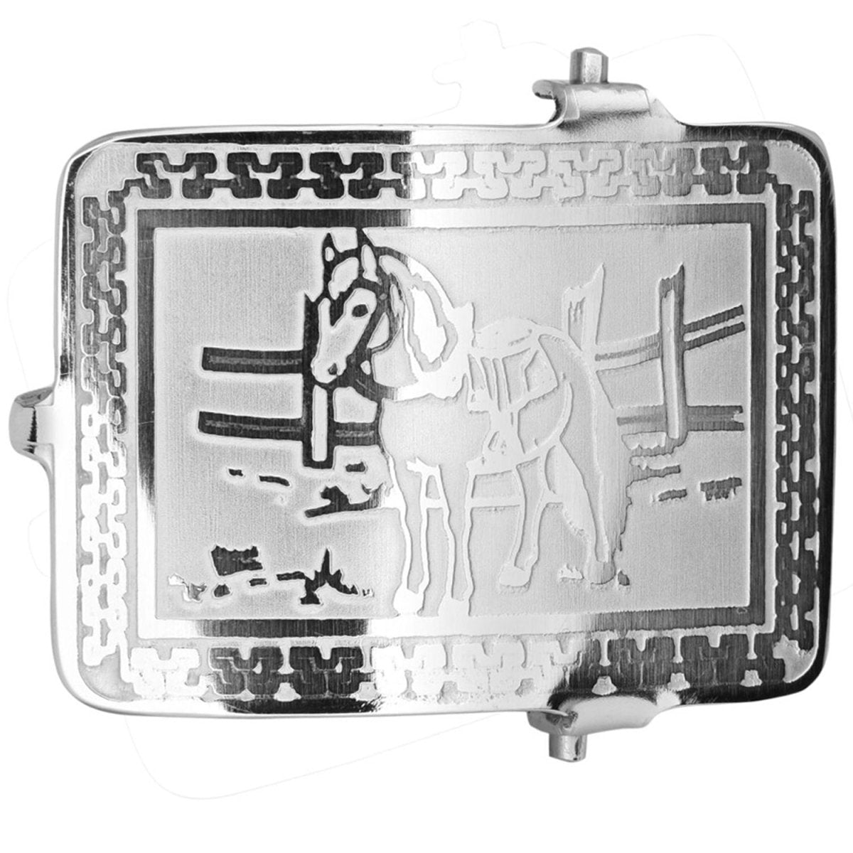 Hebilla Vaquera para Cinto de Niño con Pony WD-1348 - White Diamonds