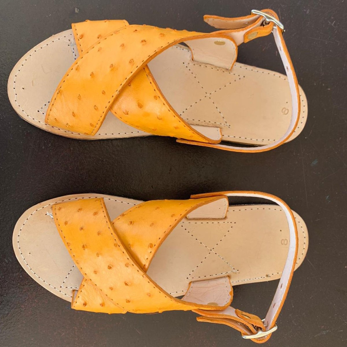 Huarache Avestruz Original Mantequilla - caballobronco.com