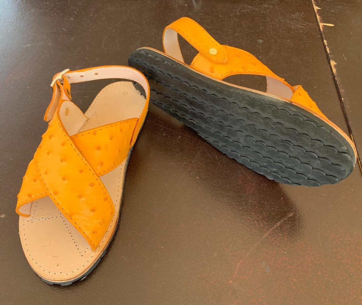 Huarache Avestruz Original Mantequilla - caballobronco.com