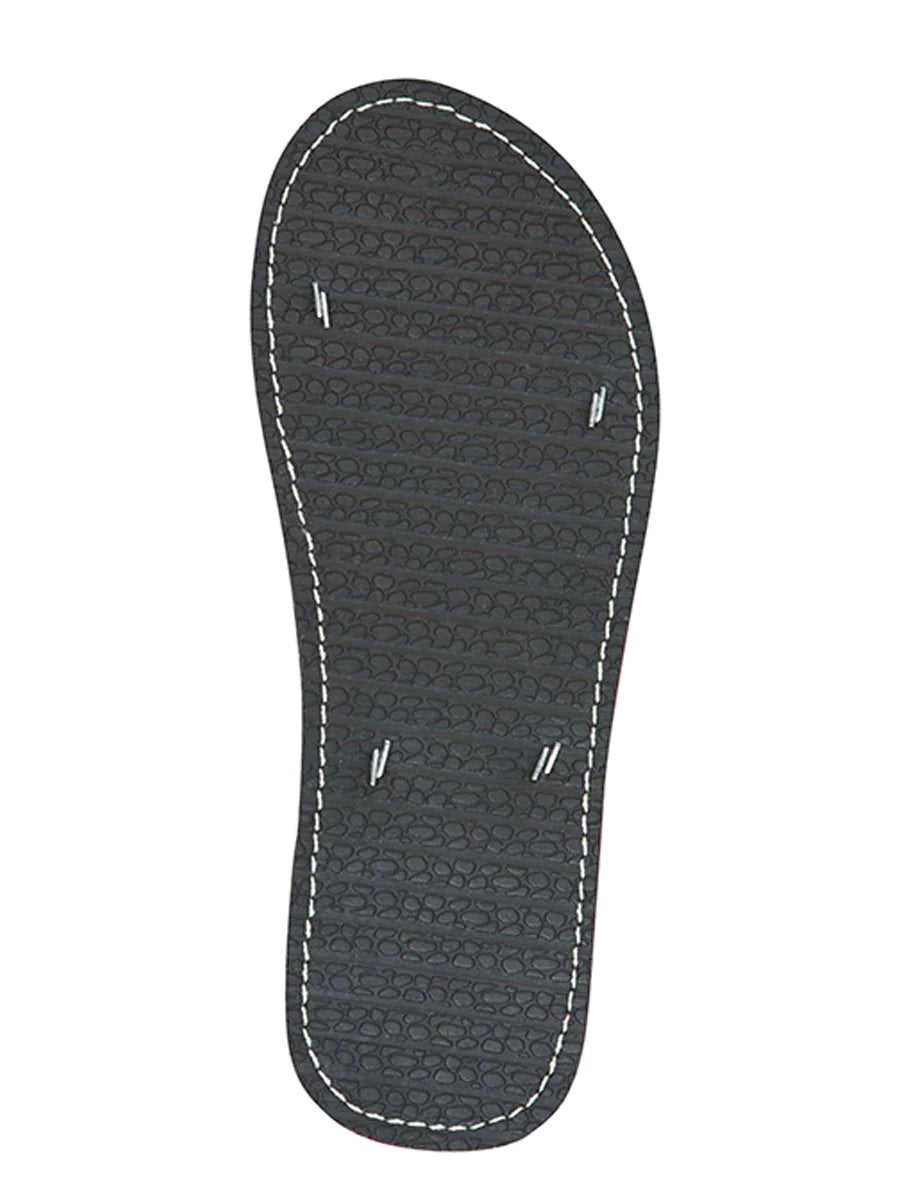 Huarache Cruzado Bordado para Hombre con Grecas Negro imp-33111 - White Diamonds