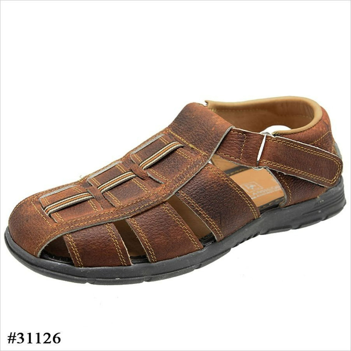 Huarache de Cuero Artesanal de Vestir Fino Color Miel imp-31126 - Impor Mexico