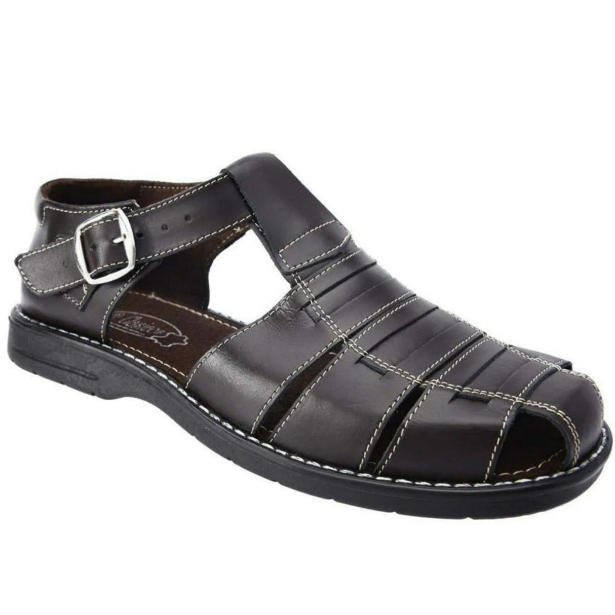 Huarache de Cuero Artesanal de Vestir Fino imp-31276 - Impor Mexico