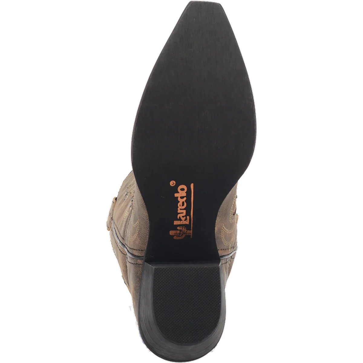 Laredo Women's Vanessa Wide Calf Leather Snip Toe Boots - Brown - Dan Post Boots