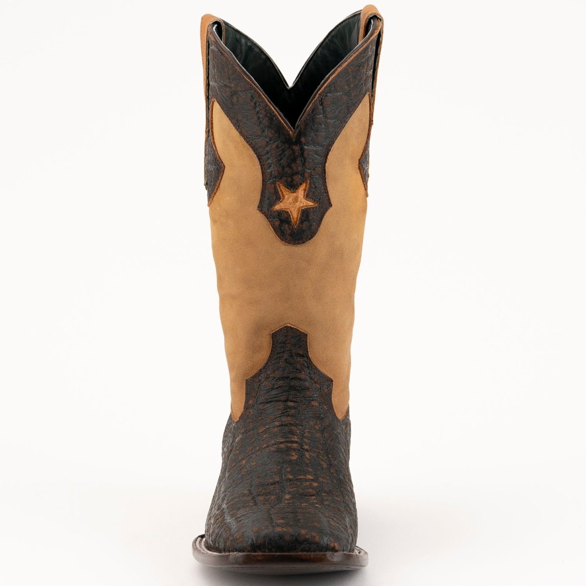 Men's Ferrini Acero Elephant Print Boots Handcrafted Nicotine - Ferrini Boots