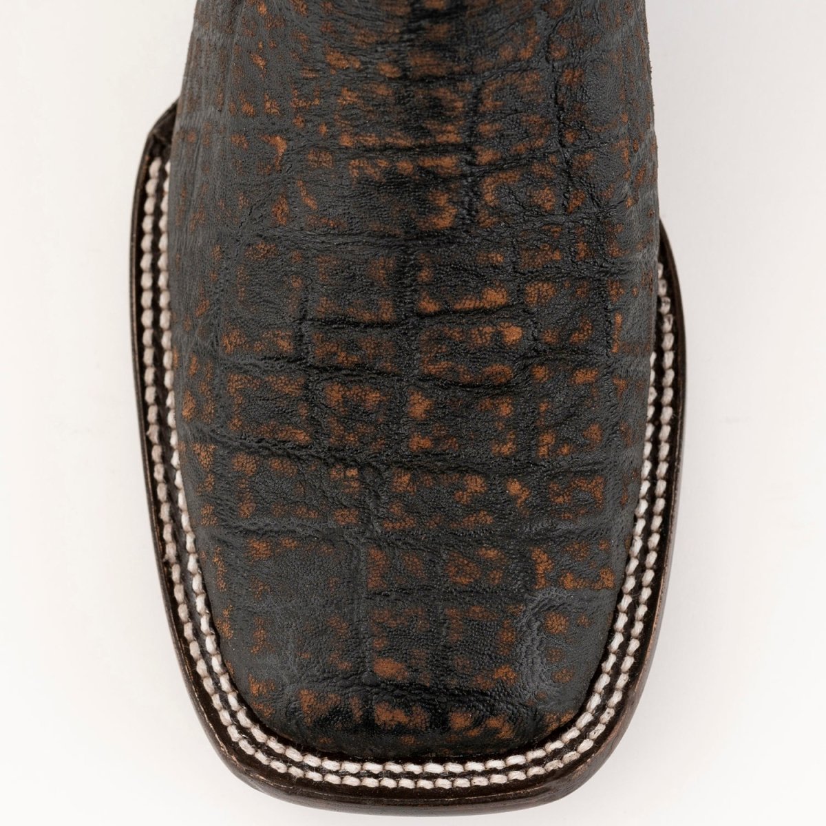 Men's Ferrini Acero Elephant Print Boots Handcrafted Nicotine - Ferrini Boots