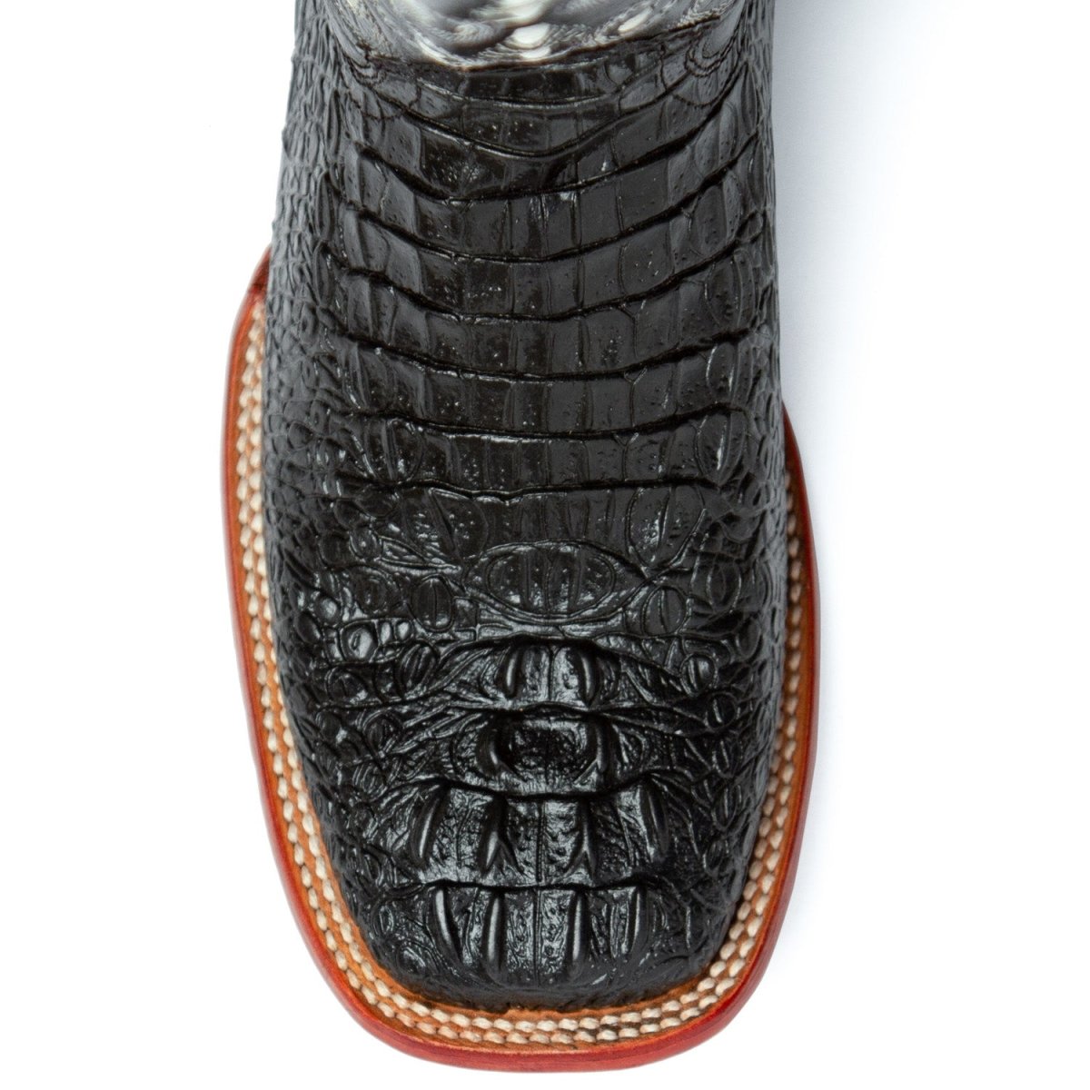 Men's Ferrini Caiman Crocodile Print Boots Handcrafted Black - Ferrini Boots