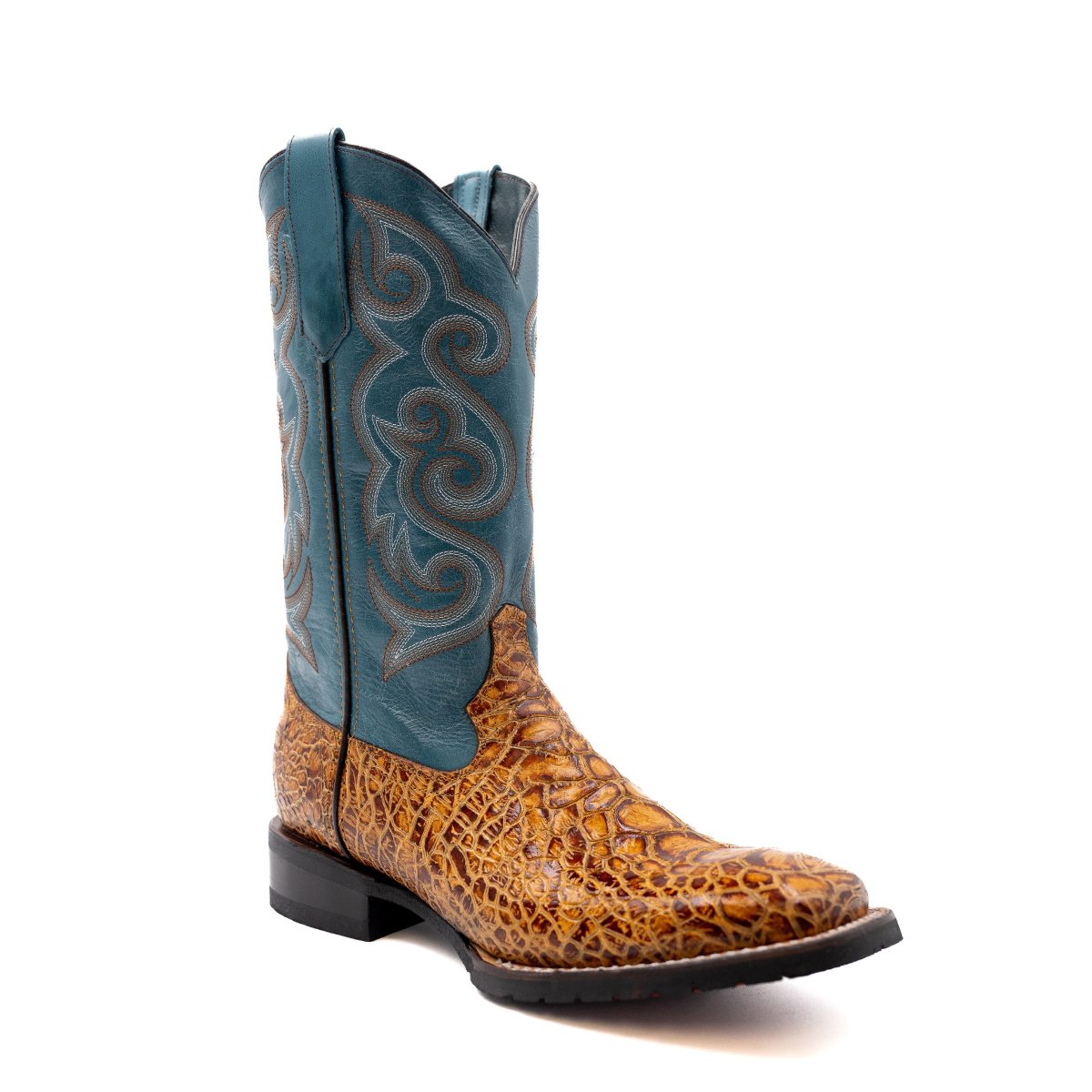 Men's Ferrini Kai Sea Turtle Print Boots Handcrafted Tan 42593-61 - Ferrini Boots