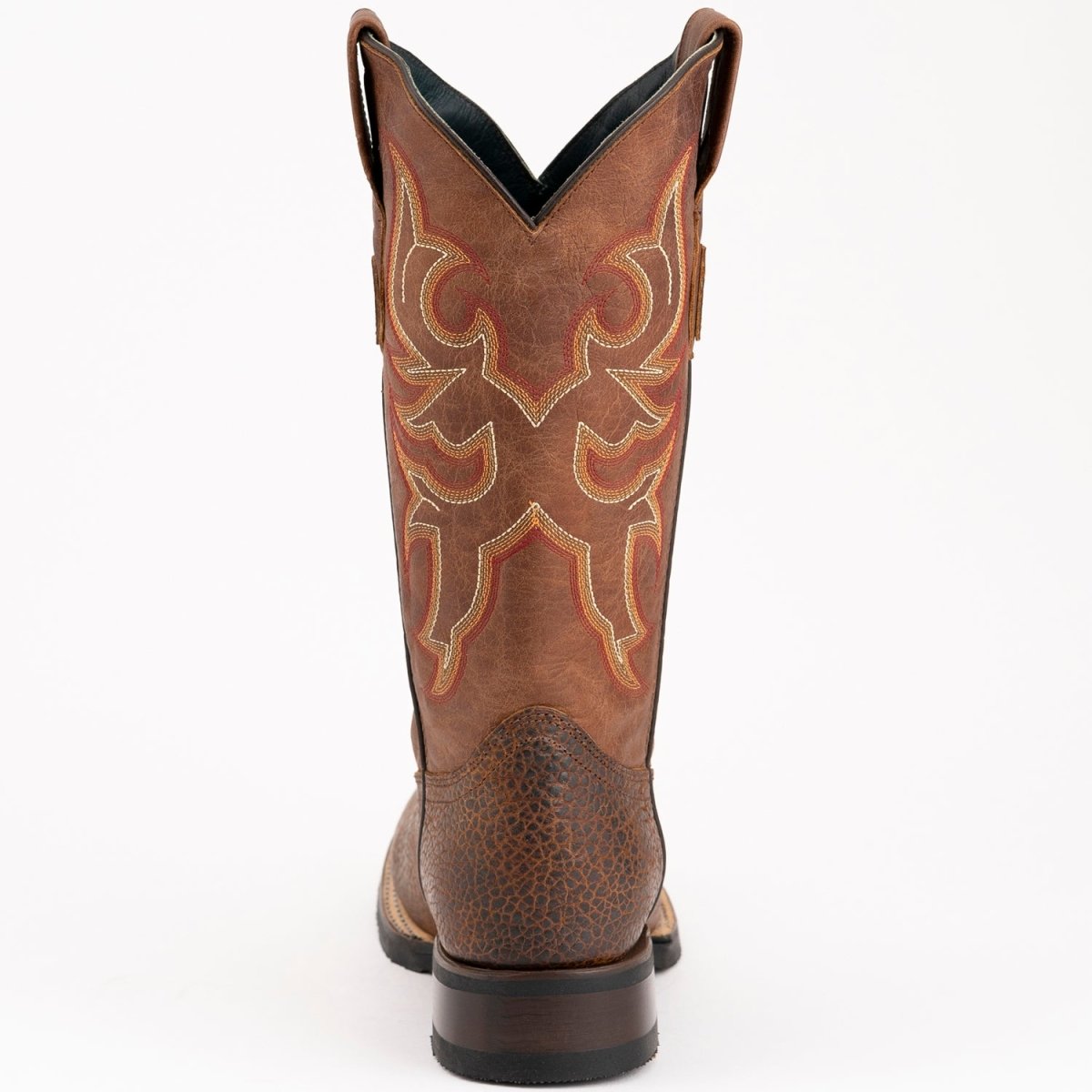 Men's Ferrini Toro Leather Boots Handcrafted Brandy - Ferrini Boots