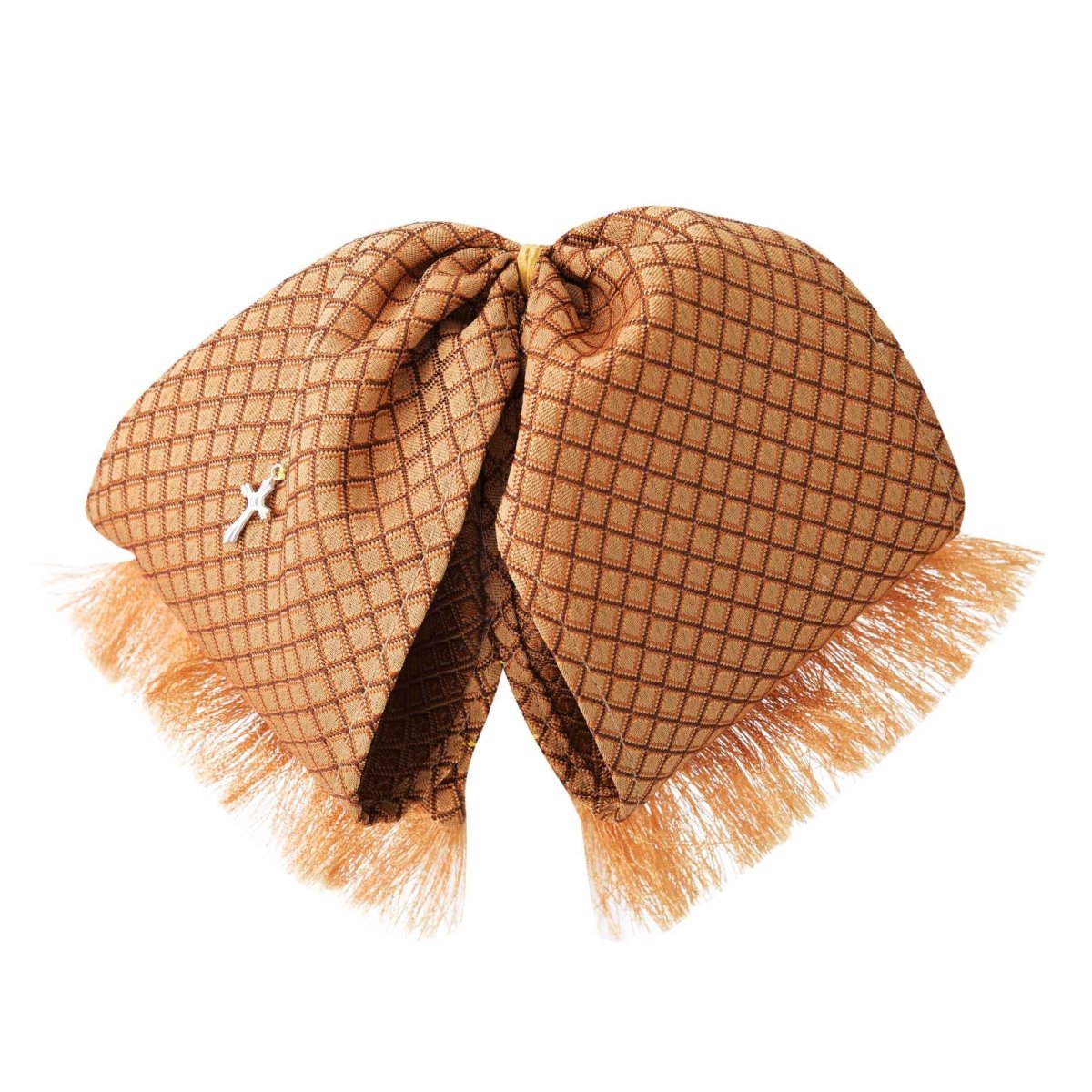 Moño Charro Bordado Color Marron con Oro WD-978 - White Diamonds Boots