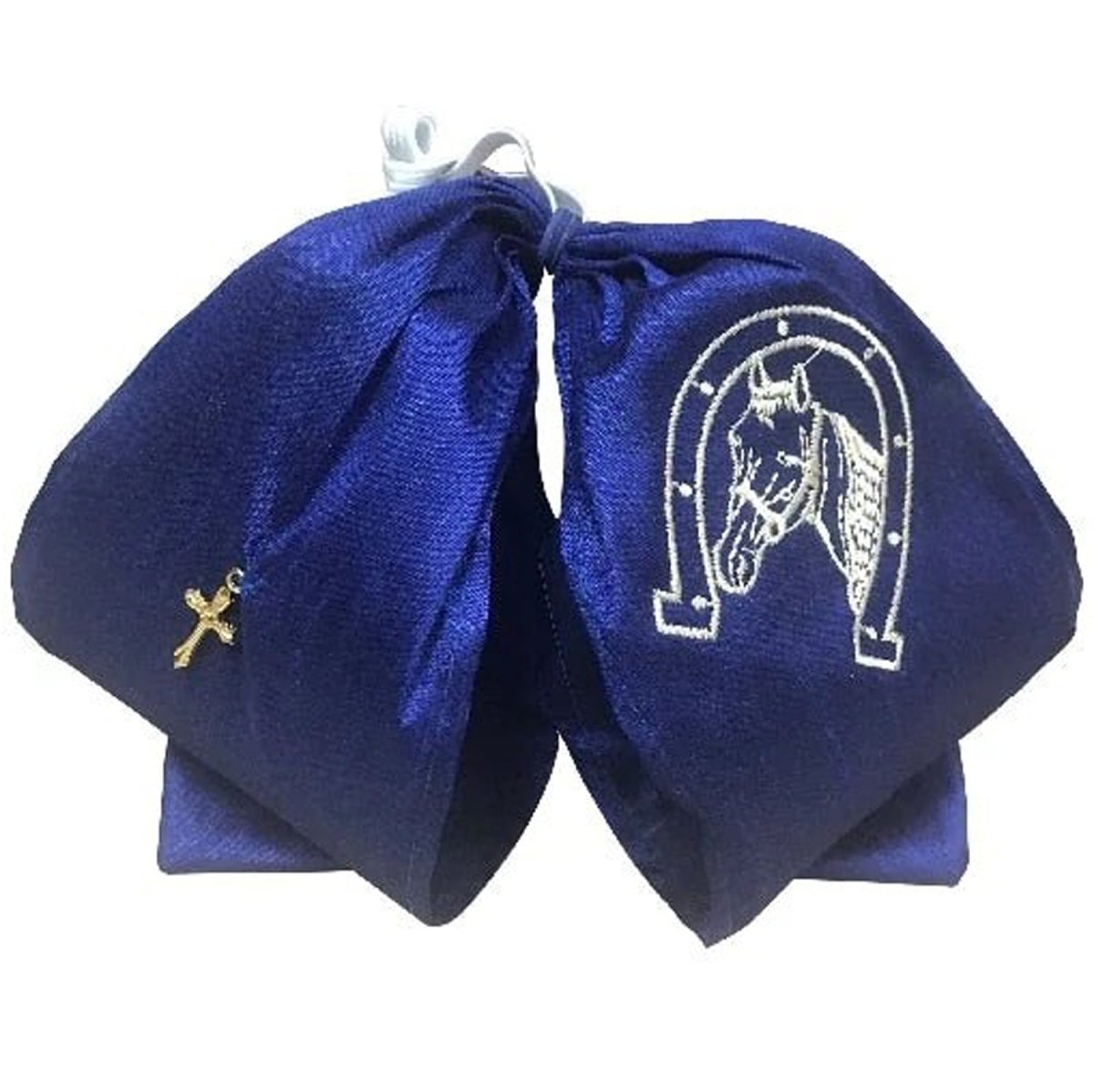 Moño Charro Fino Color Azul Rey con Plata WD-955 - White Diamonds Boots