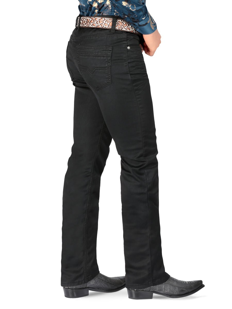 Pantalón Vaquero Liso Color Negro Centenario MON-5601 - El General
