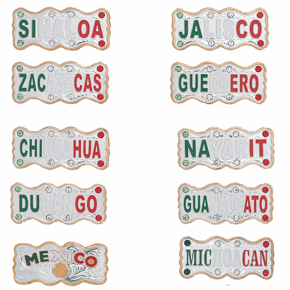 Placa para Sombrero Estados - caballobronco.com