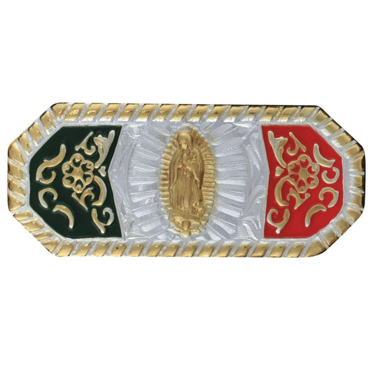 Placa para Sombrero Virgen Tricolor IMP-29116 - caballobronco.com