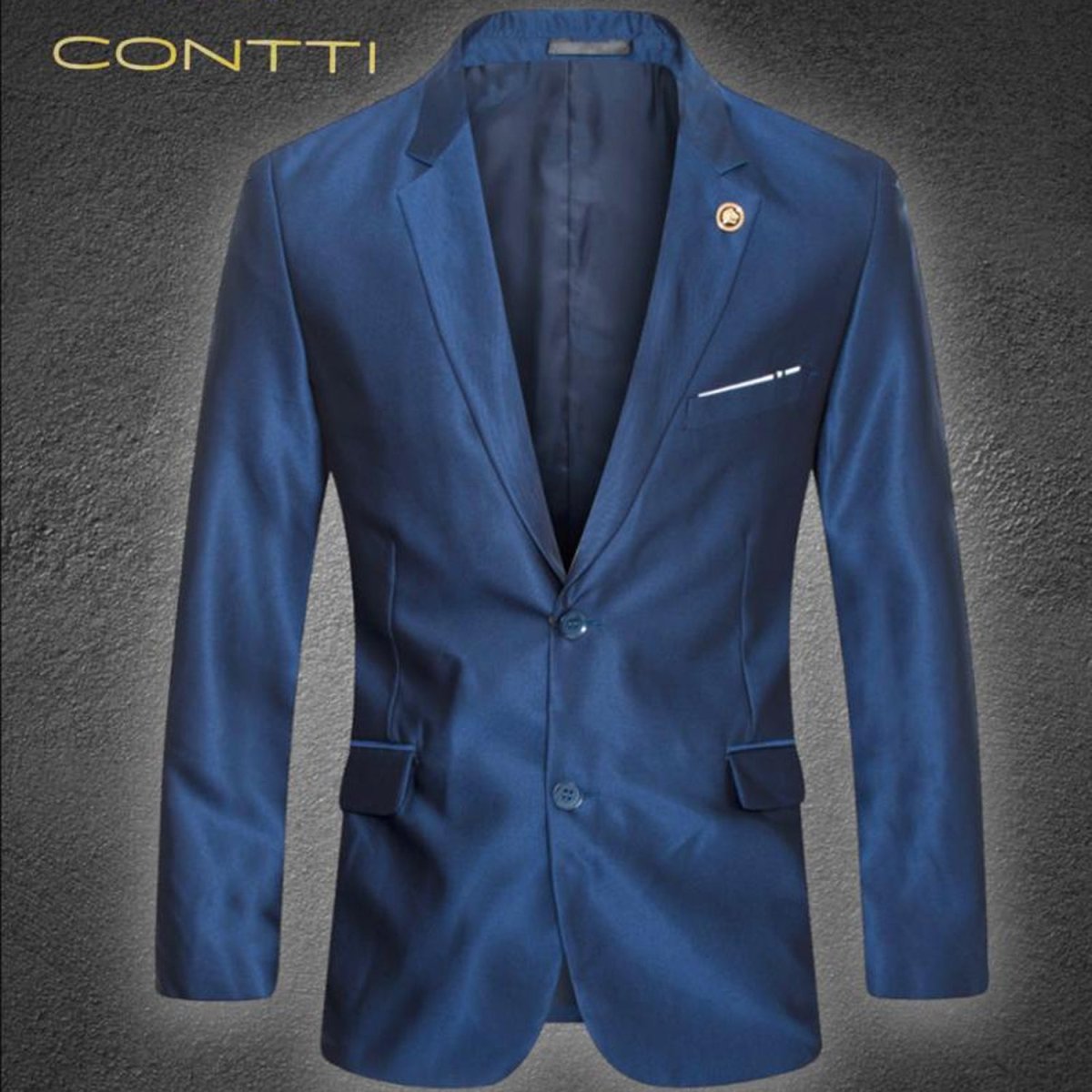 Saco Vaquero para Hombre Contti Color Azul Rey CT-2082ROYAL - Contti