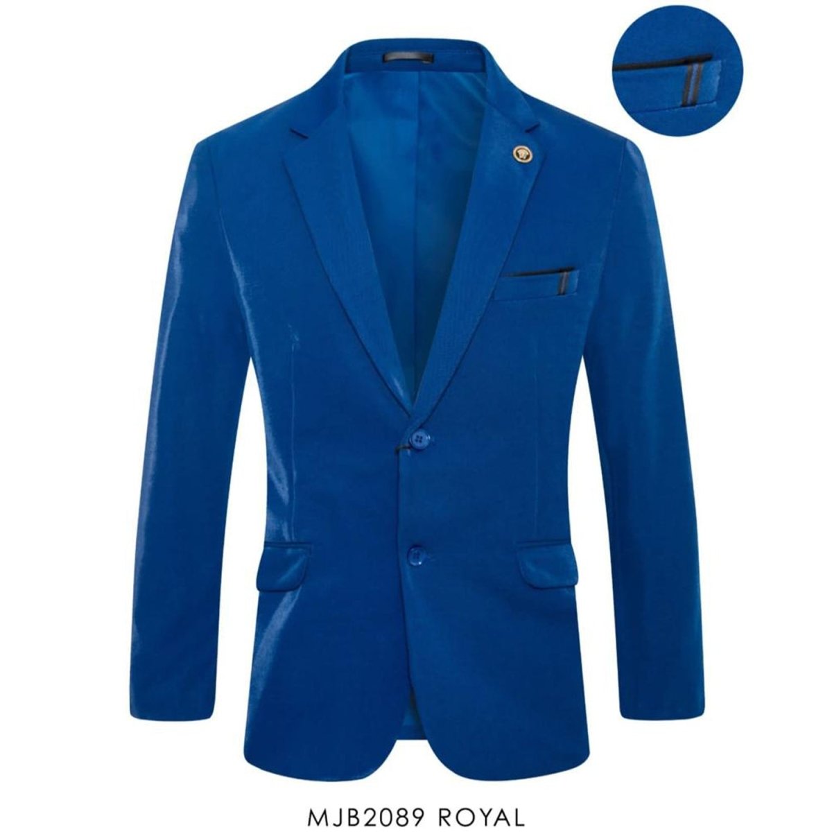 Saco Vaquero para Hombre Contti Color Azul Rey CT-2089ROYAL - Contti