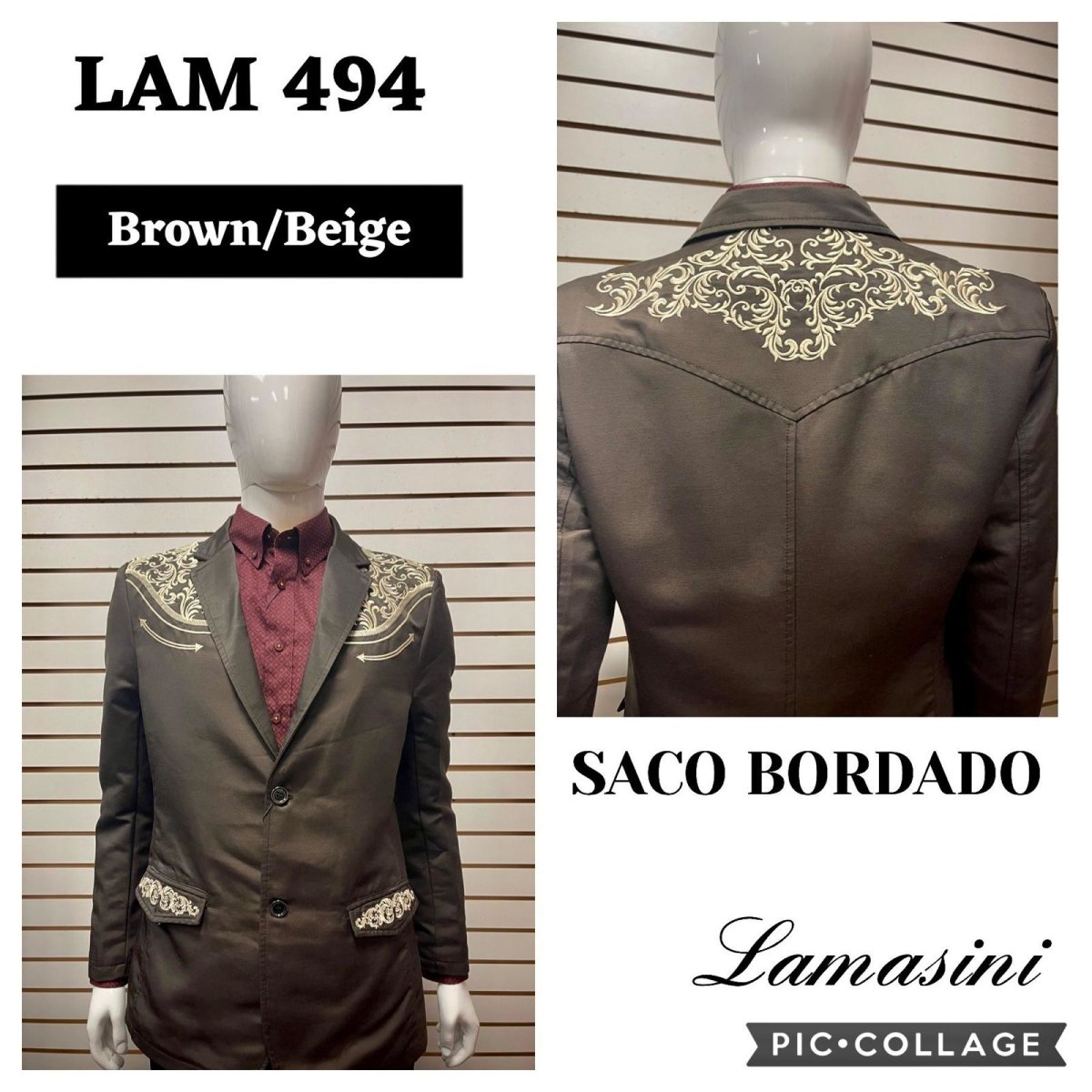 Saco Vaquero para Hombre LAM-494C - Lamasini