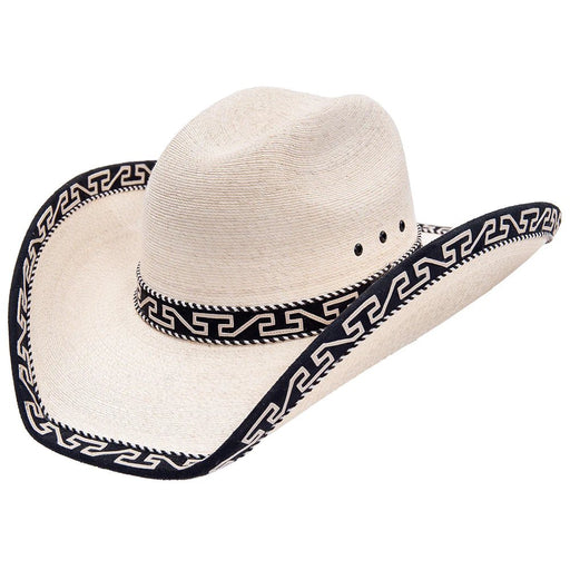 Sahuayo Palm Decorated Marlboro Cowboy Hat Black Band - Tombstone