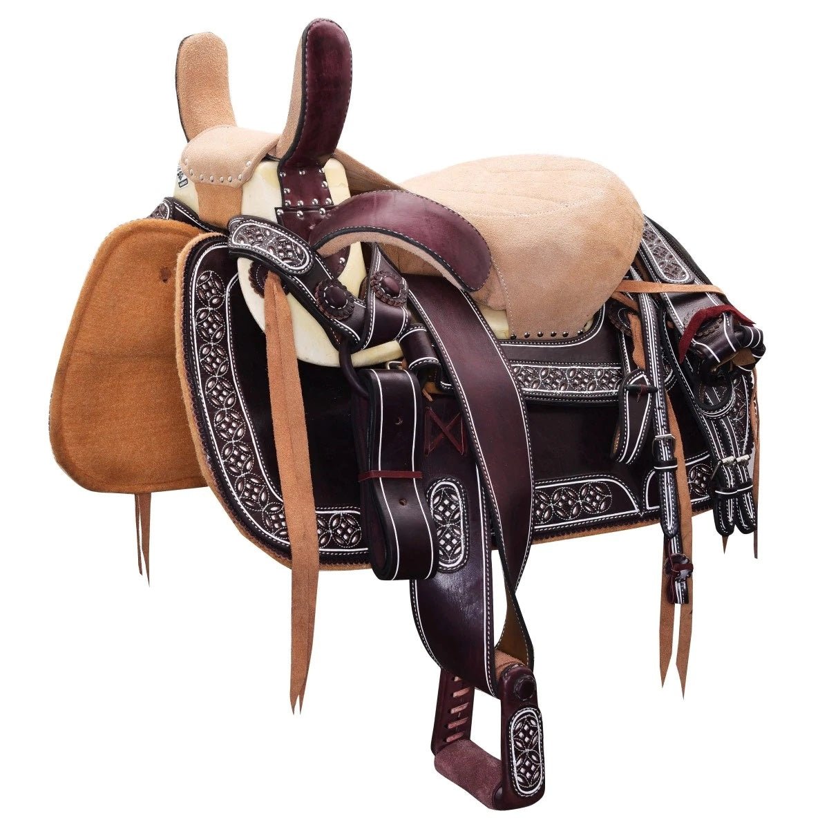 Silla de Montar Albarda Estilo WD-1069 - caballobronco.com