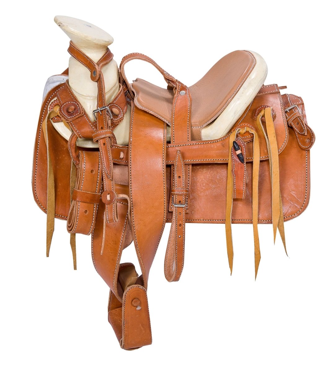 Silla de Montar Charra para Pony Color Ambar WD-1052 - White Diamonds Boots