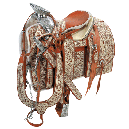 Silla Montar Piteada Estilo WD-575 - caballobronco.com