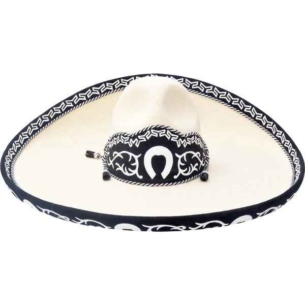 Sombrero Charro Fino de Lana Galoneado imp-71143 - Impormexico
