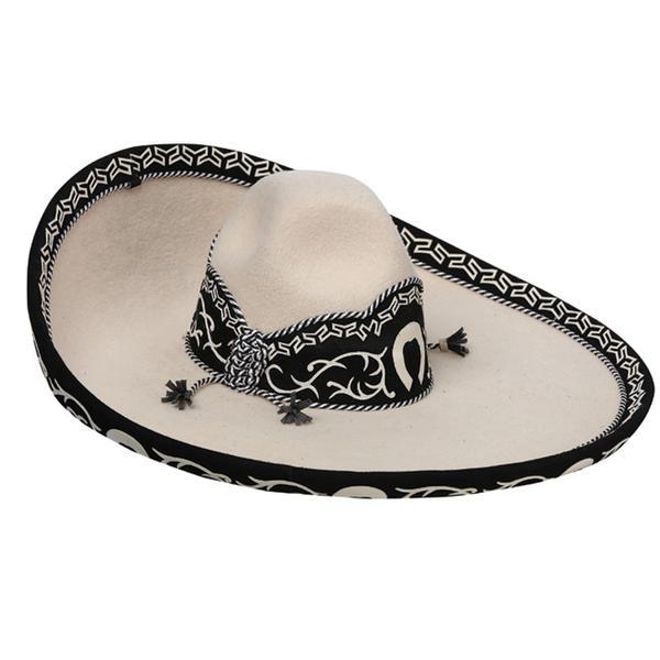 Sombrero Charro Fino de Lana Galoneado imp-71145 - Impormexico