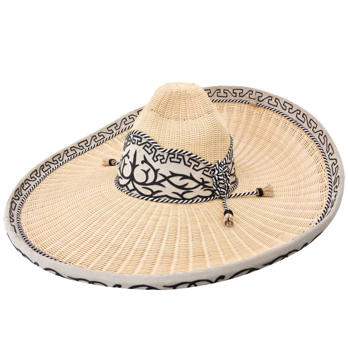 Sombrero Charro Fino de Mimbre WD-787 - White Diamonds Boots