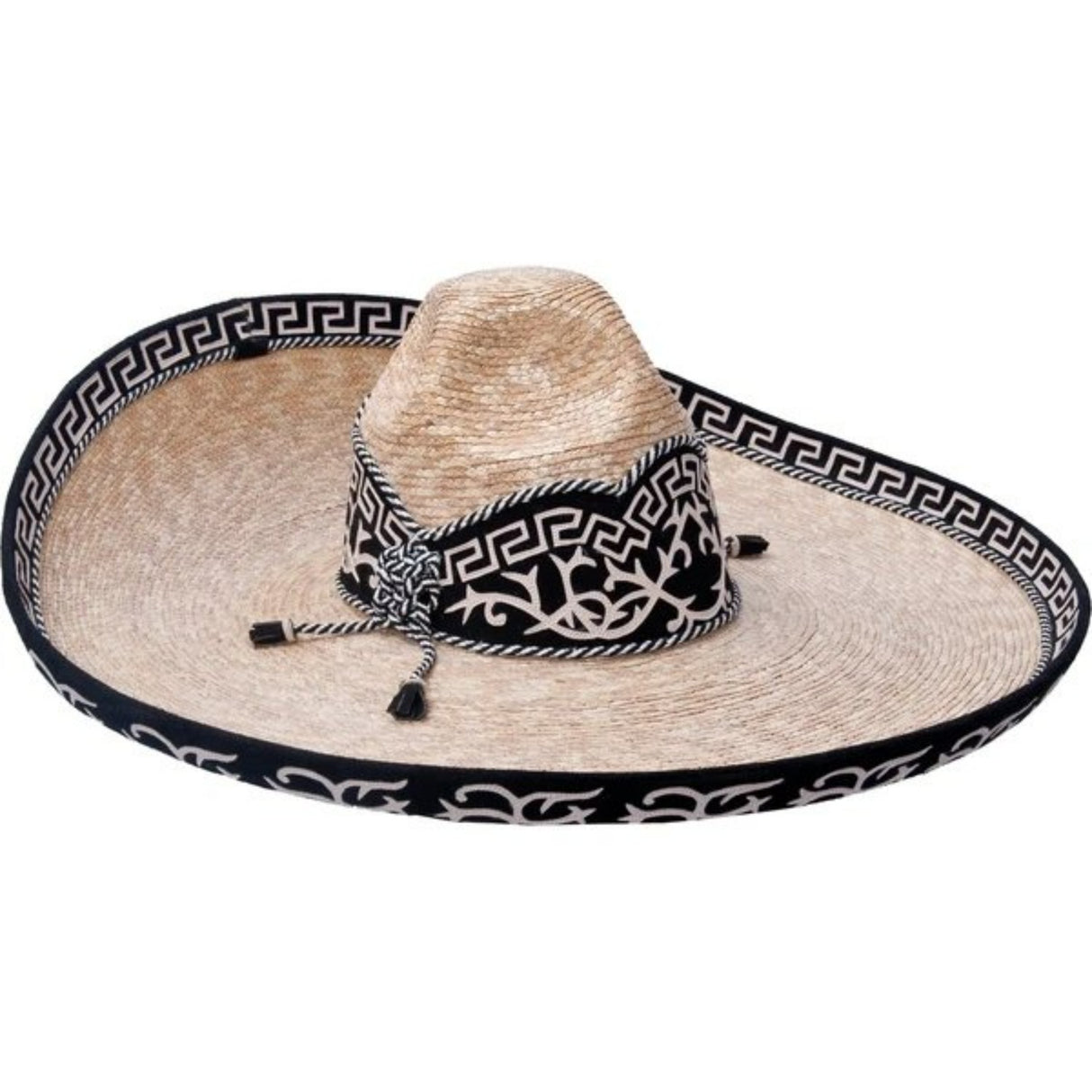 Sombrero Charro Fino de Paja Galoneado imp-71123 - Impormexico