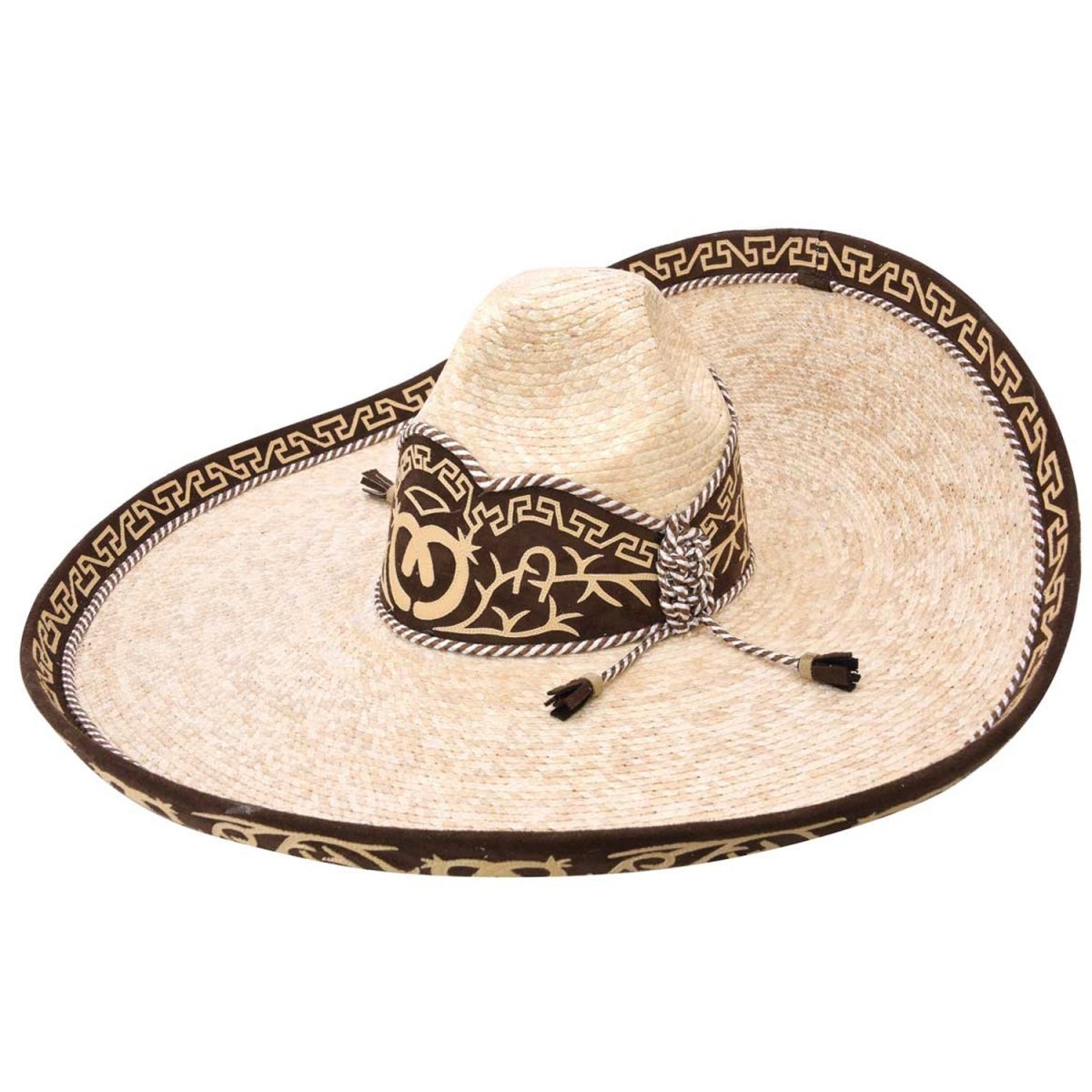 Sombrero Charro Fino de Paja Galoneado WD-794 - White Diamonds Boots