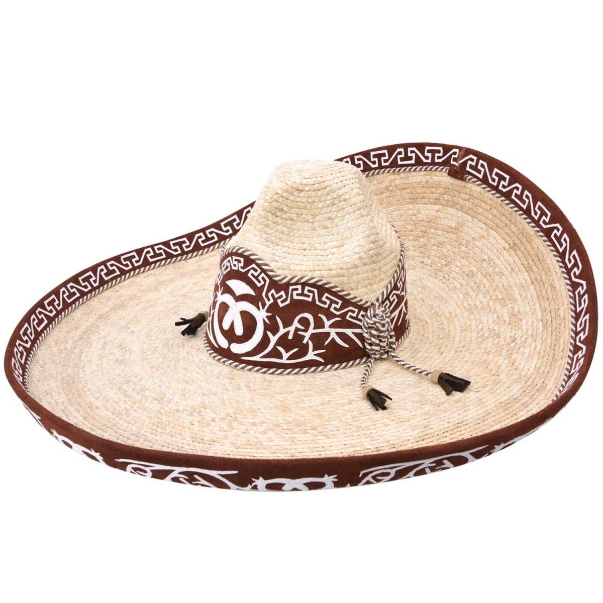 Sombrero Charro Fino de Paja Galoneado WD-796 - White Diamonds Boots