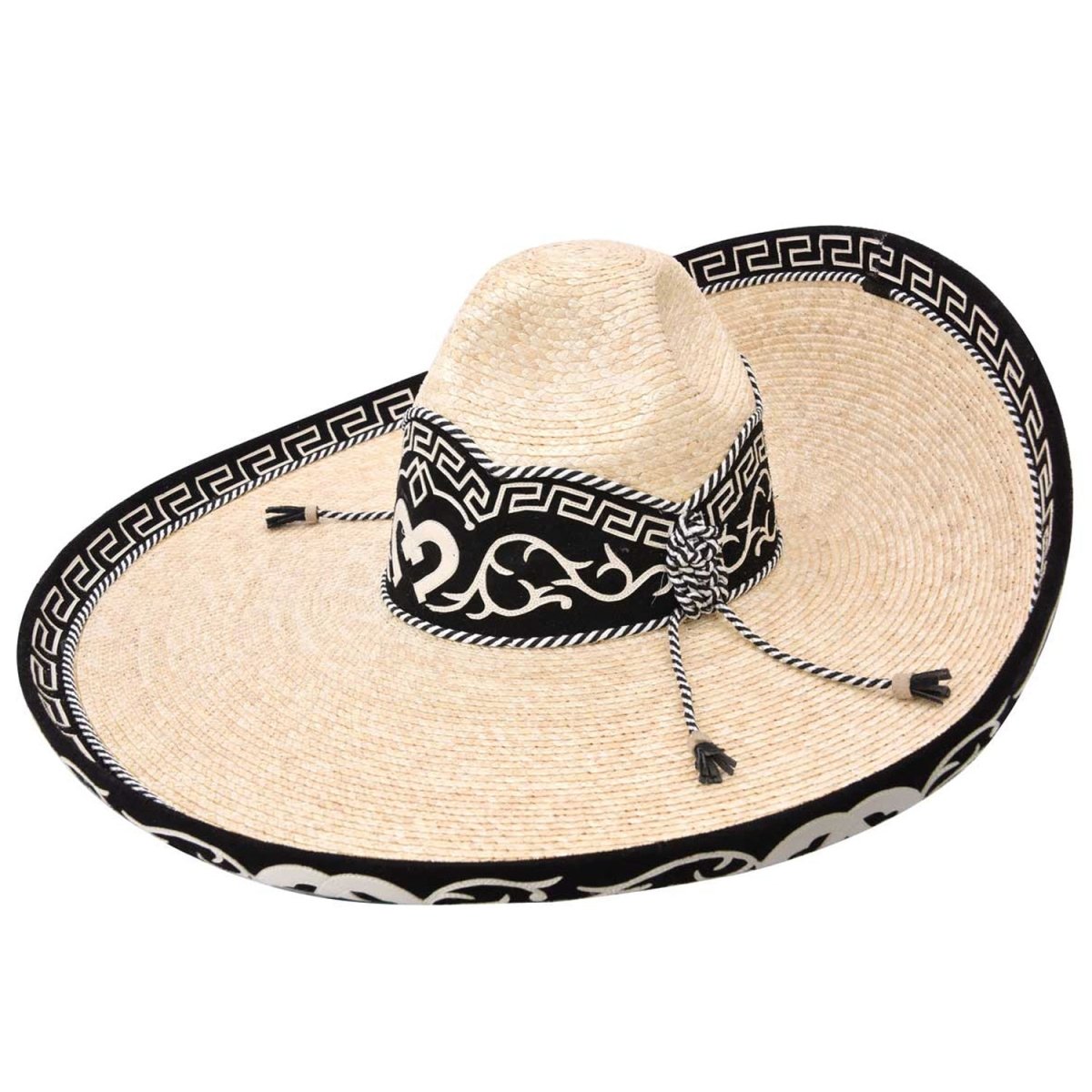 Sombrero Charro Fino de Paja Galoneado WD-797 - White Diamonds Boots