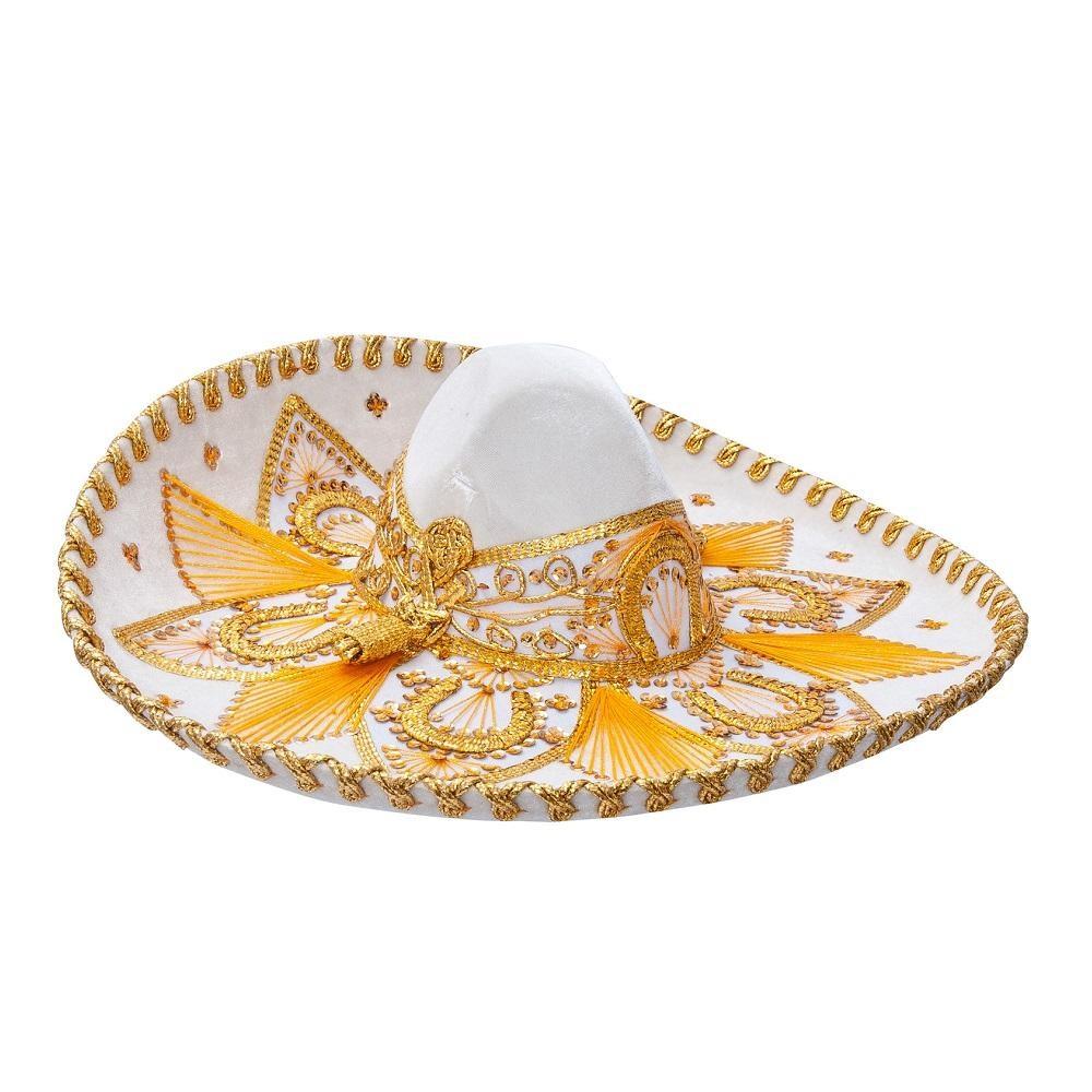 Sombrero de Charro de Gala Bordado Fino Hilo Metálico para Hombre imp-71154 - Impormexico