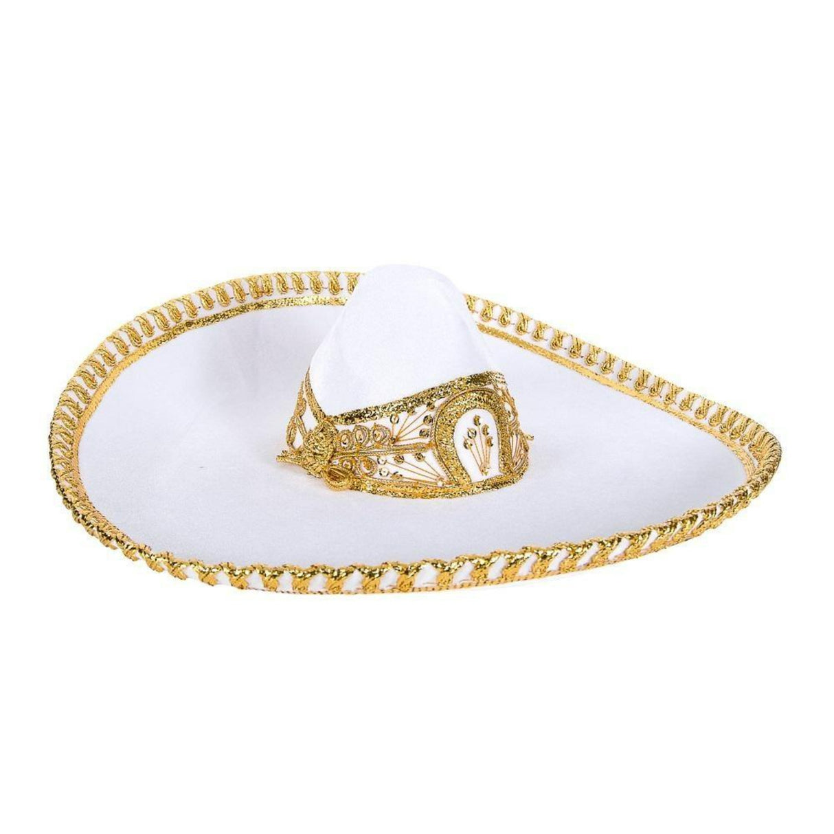Sombrero de Charro de Gala Bordado Fino Hilo Metálico para Hombre imp-71170 - Impormexico