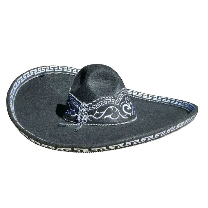 Sombrero de Charro de Gala Bordado Grecas para Hombre imp-71161NP - Impormexico
