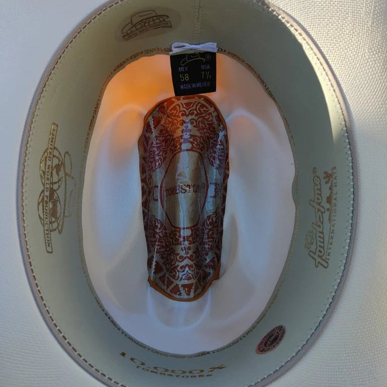 Sombrero de Hoja de Palma Cuernos Chuecos 10,000X Horma Sinaloa CC-1504 - Cuernos Chuecos