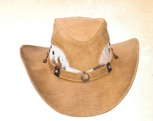 Sombrero de Piel Original Color Arena con Pelo de Vaca TOM-7203 - Tombstone