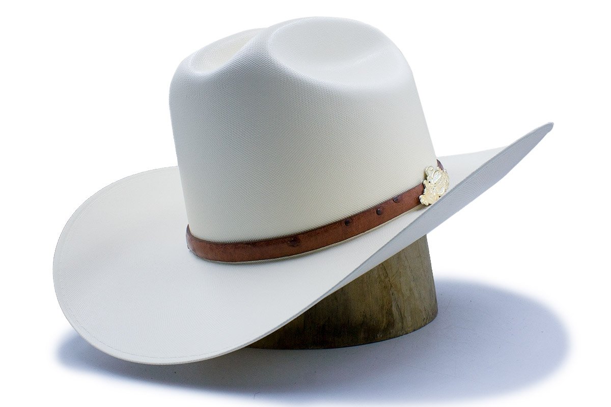 Sombrero Tombstone 10,000X Horma Sinaloa con Plumas Ala 3 1/2" - Tombstone