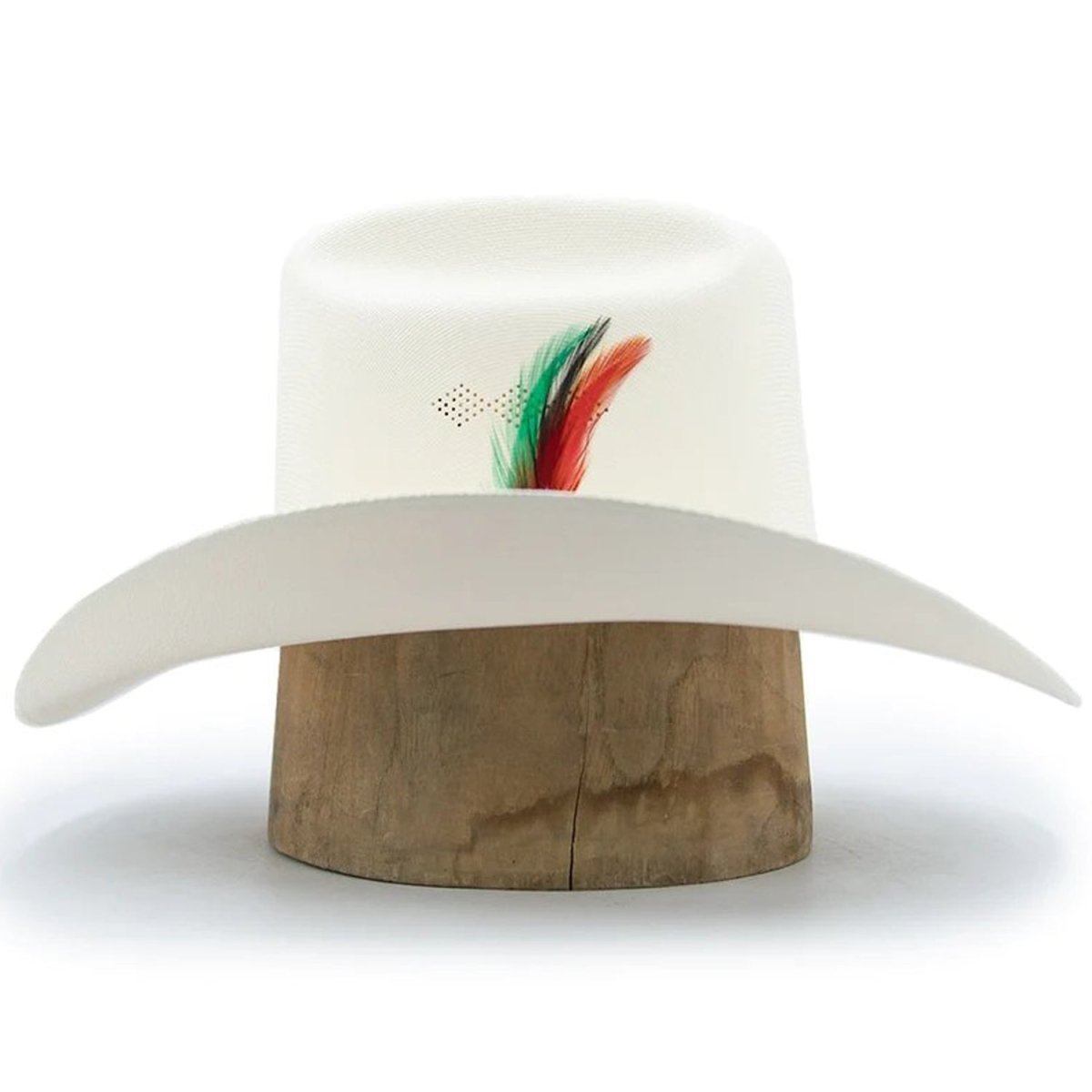 Sombrero Tombstone 1,000X Los Dos Carnales con Plumas - Tombstone