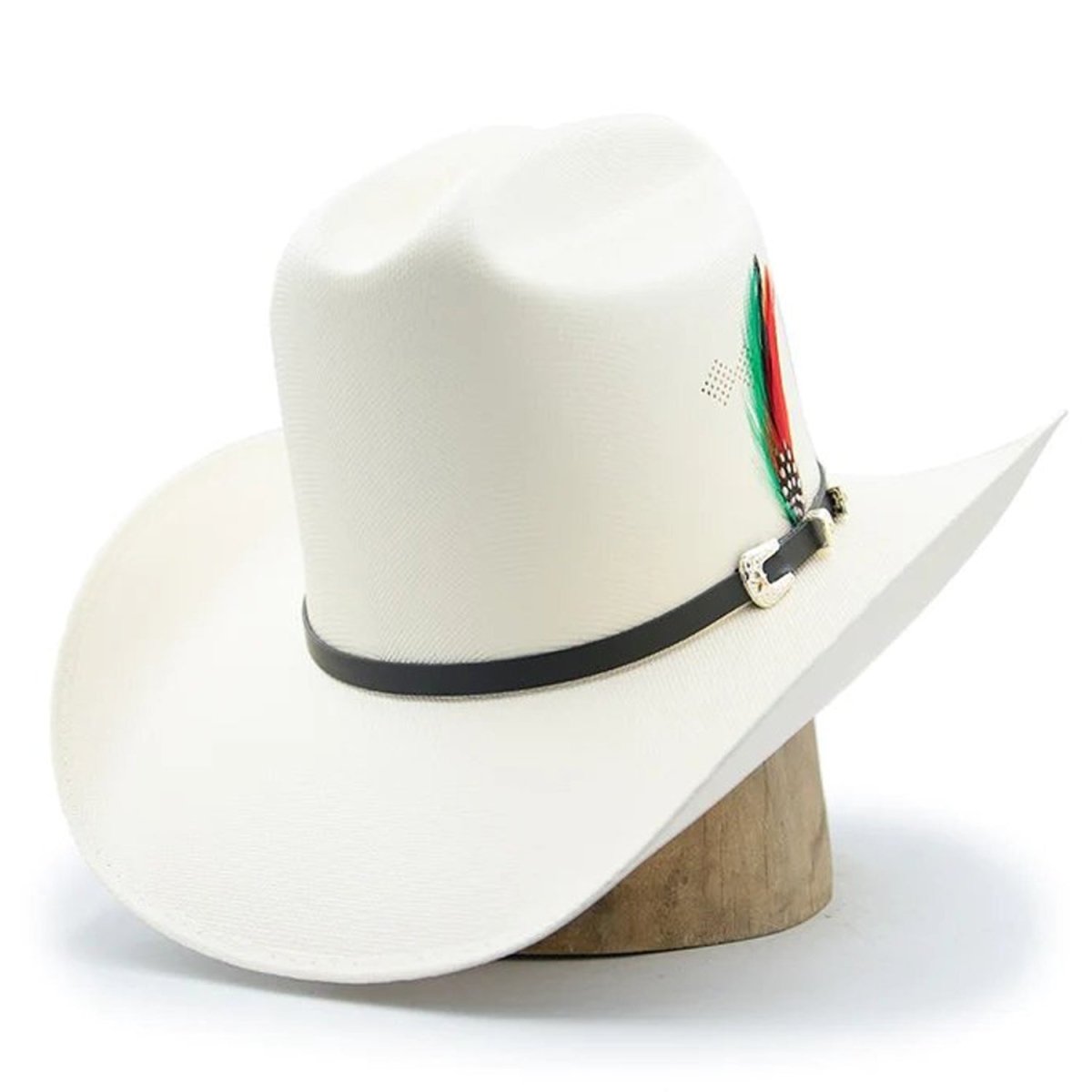 Sombrero Tombstone 1,000X Los Dos Carnales con Plumas - Tombstone