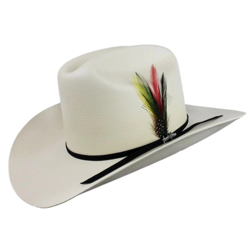 Sombrero Tombstone 100X Horma Sinaloa con Plumas Ala 3" - Tombstone
