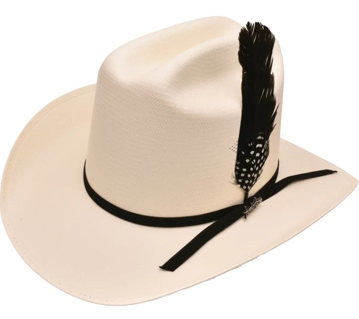 Sombrero Tombstone 30X Los Dos Carnales con Plumas - Tombstone