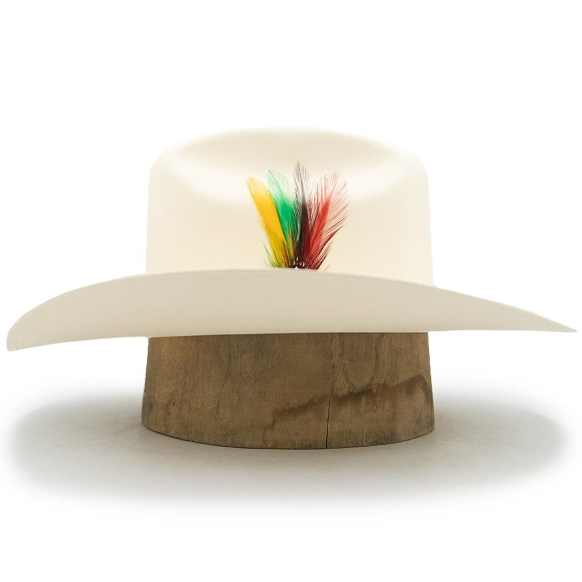 Sombrero Tombstone 5,000X Estilo El Fantasma con Plumas Ala 3 1/2" - Tombstone