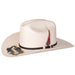 Sombrero Vaquero 10,000X Estilo El Fantasma con Plumas TEN-10KXFAN - Tennessee Hats
