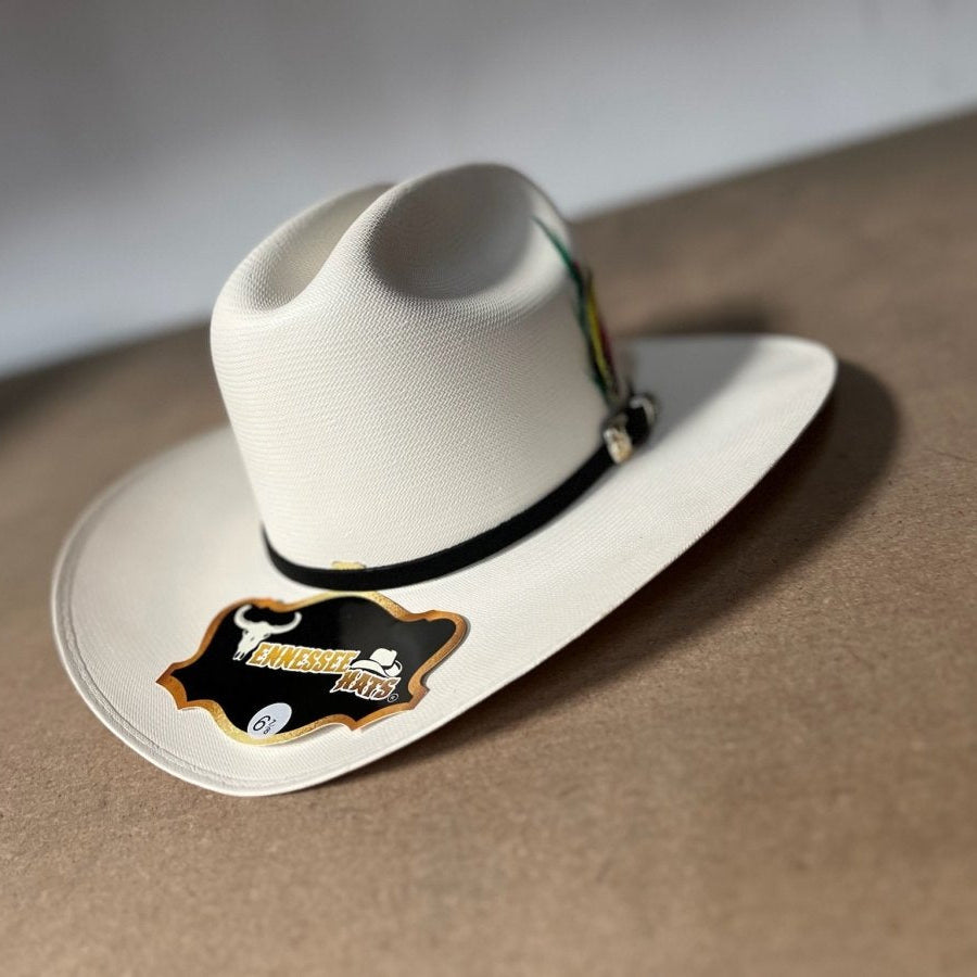 Sombrero Vaquero 10,000X Estilo El Fantasma con Plumas TEN-10KXFAN - Tennessee Hats