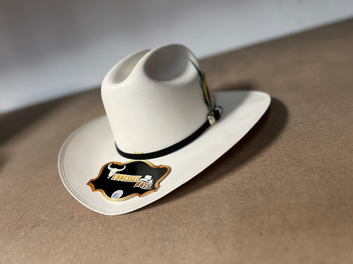 Sombrero Vaquero 5,000X Estilo El Fantasma con Plumas TEN-5KXFAN - Tennessee Hats
