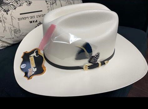 Sombrero Vaquero 5,000X Estilo El Fantasma con Plumas TEN-5KXFAN - Tennessee Hats
