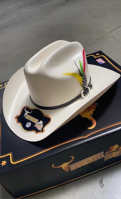 Sombrero Vaquero 5,000X Estilo El Fantasma con Plumas TEN-5KXFAN - Tennessee Hats